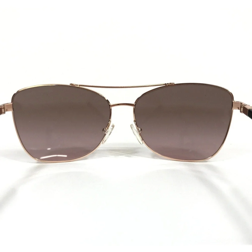 Michael Kors Sunglasses MK1096 Stratton 110814 Rose Gold Tortoise Brown Lenses - Picture 9 of 14